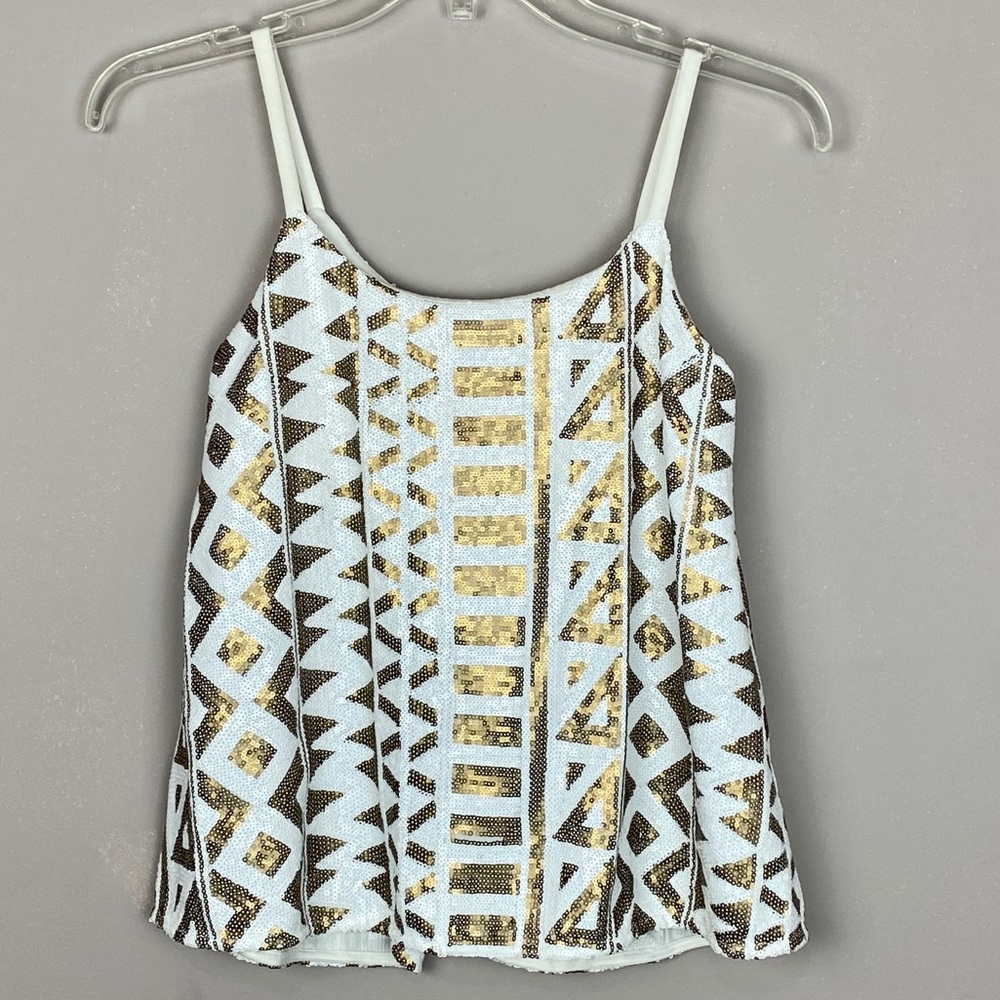 Tart Gael Graphic Sequin Tank Size XS